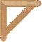 Ekena Millwork Traditional Arts & Crafts Rough Sawn Bracket, Western Red Cedar, 4"W x 26"D x 26"H BKT04X26X26TRA03RWR - alternate 3